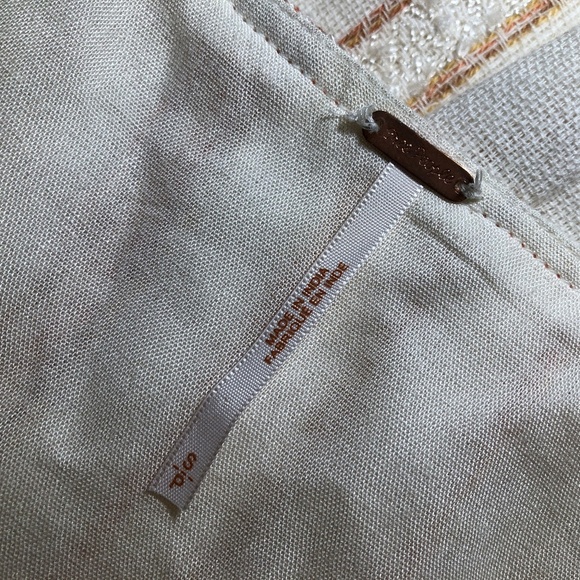 Free People V-neck High-low Fringy and Textured Mini Dress - Size S - Picture 8 of 8